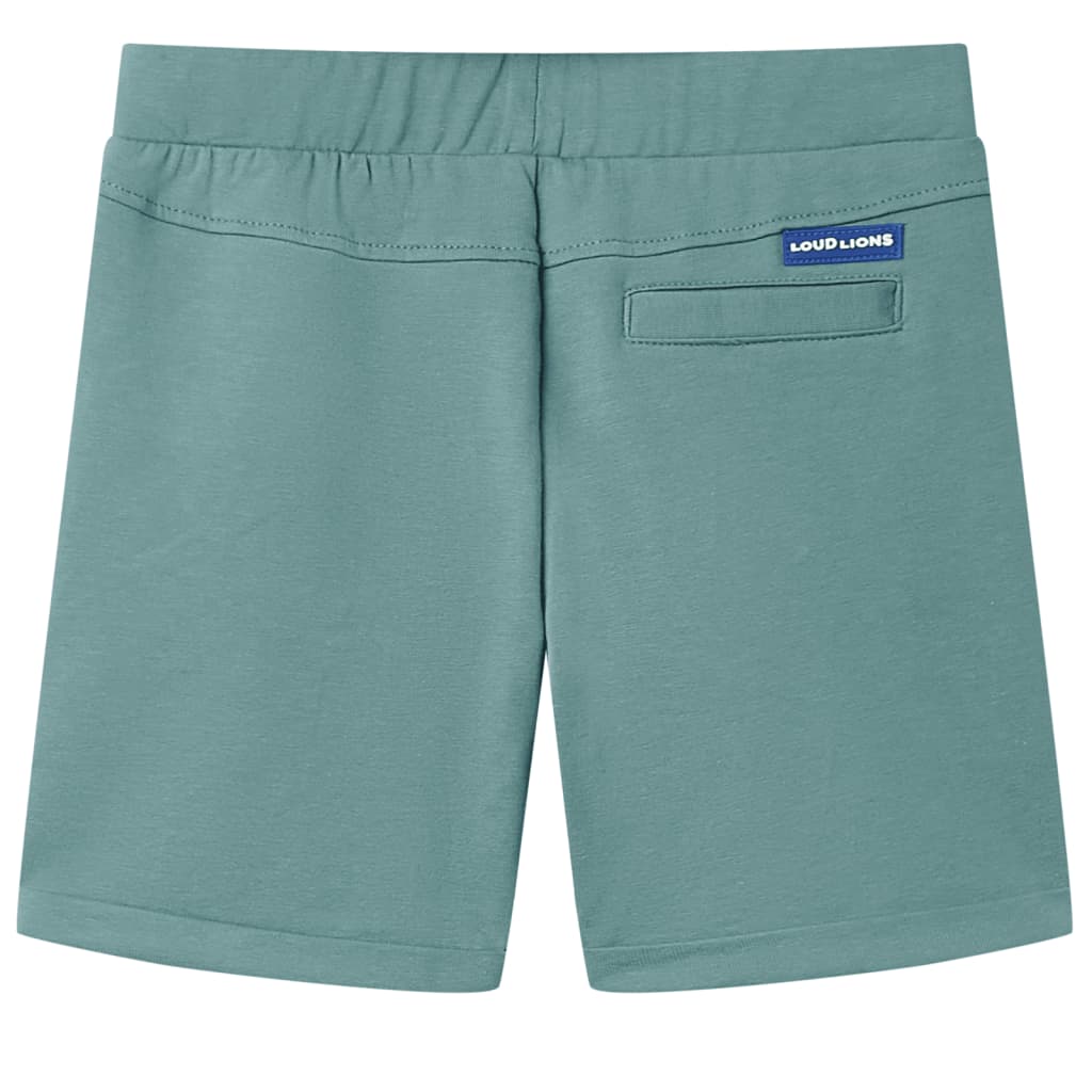 VidaXL Kindershort met trekkoord 104 oudpetrol