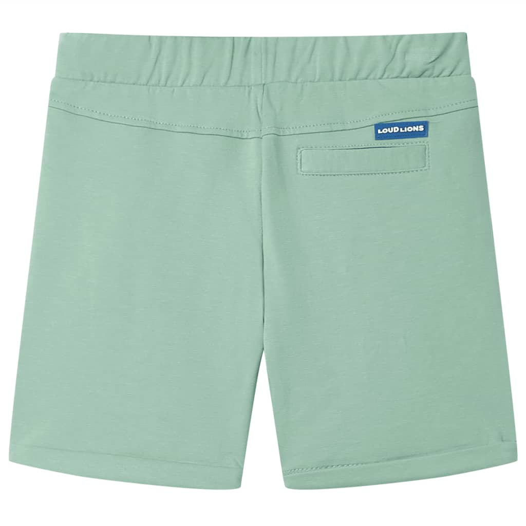 VidaXL Kindershort met trekkoord 92 lichtkaki