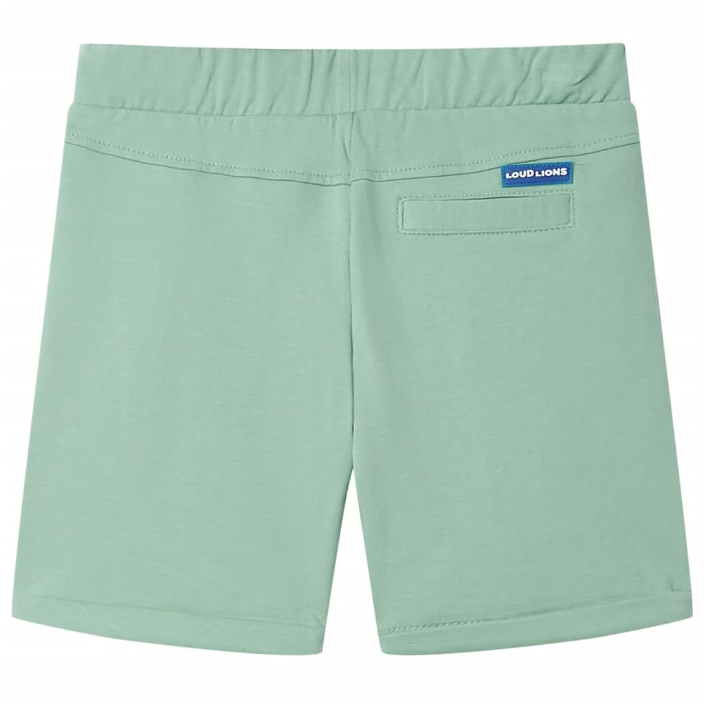 VidaXL Kindershort met trekkoord 104 lichtkaki