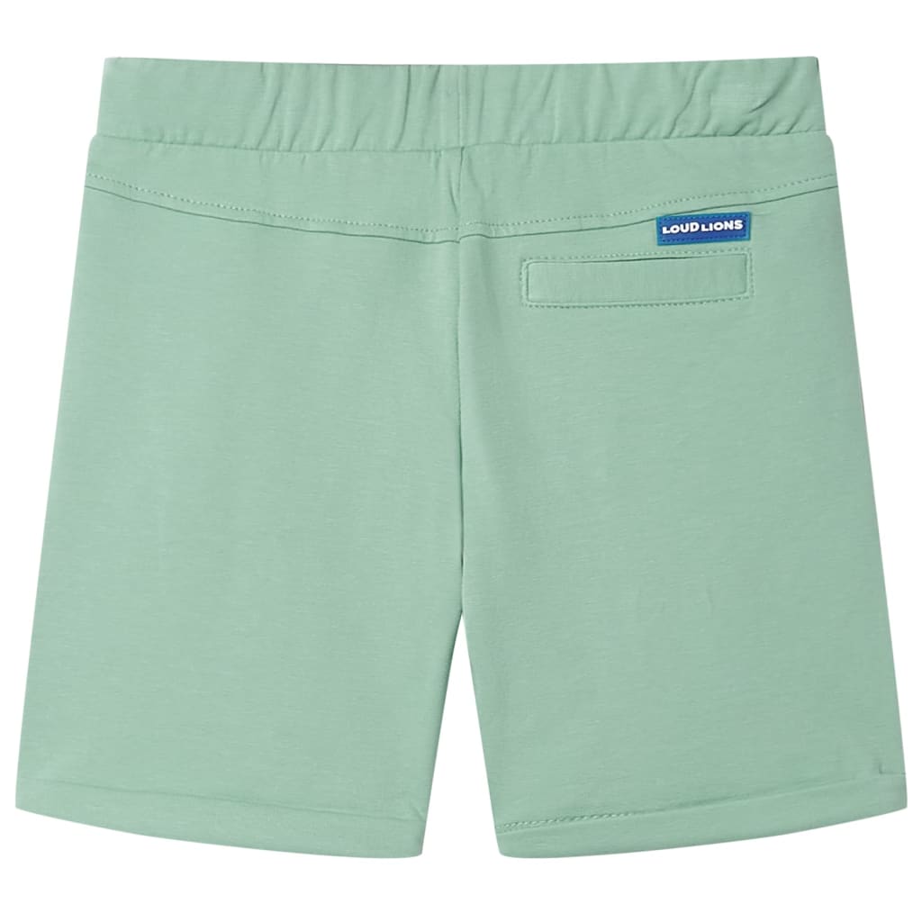 VidaXL Kindershort met trekkoord 128 lichtkaki