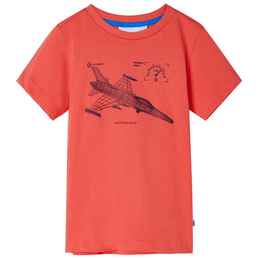 Vidaxl kindershirt 128 lichtrood