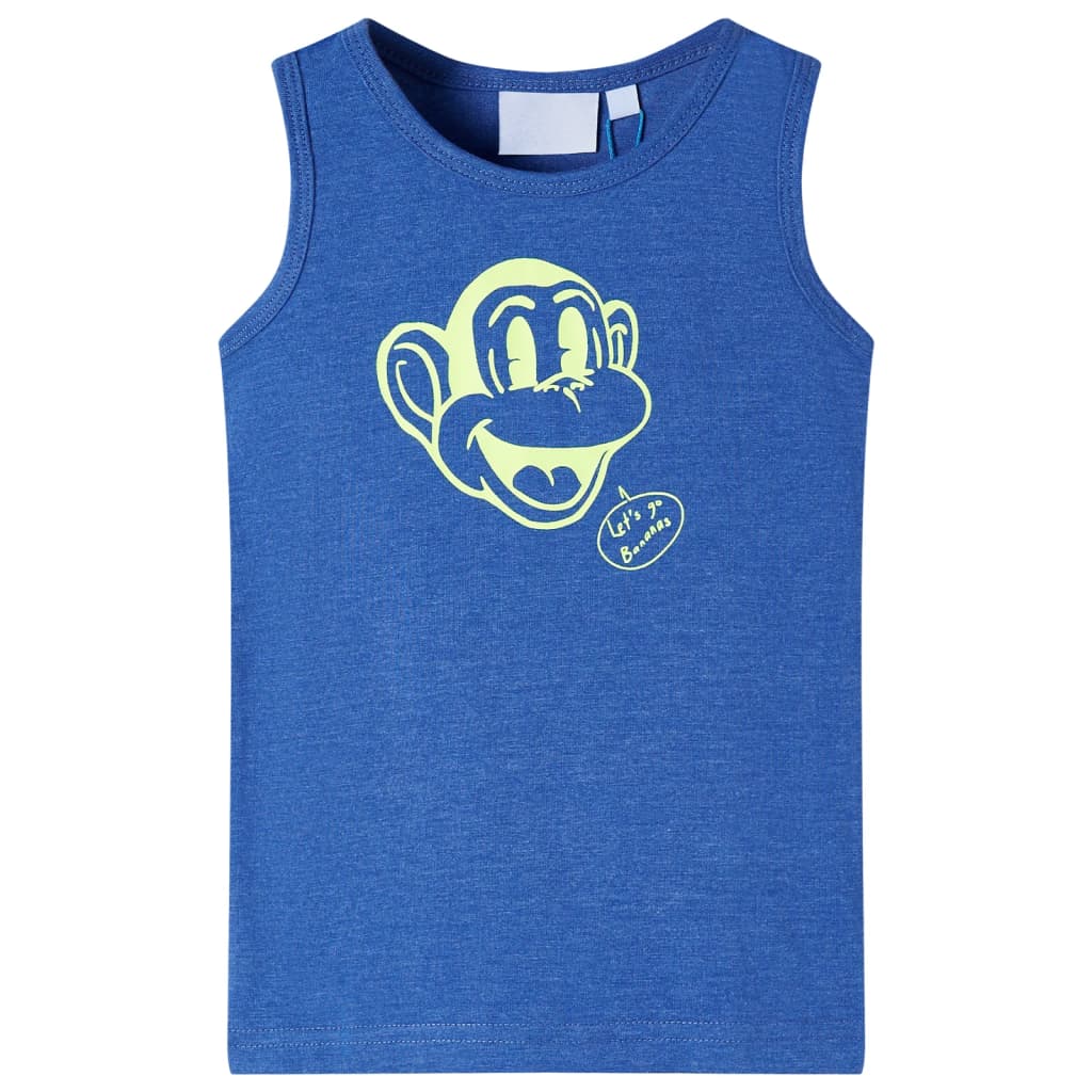 Vidaxl kindertopje 92 gemêleerd blauw