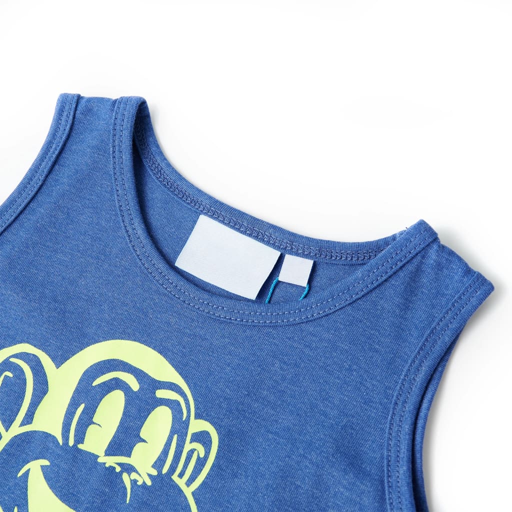 Vidaxl kindertopje 92 gemêleerd blauw