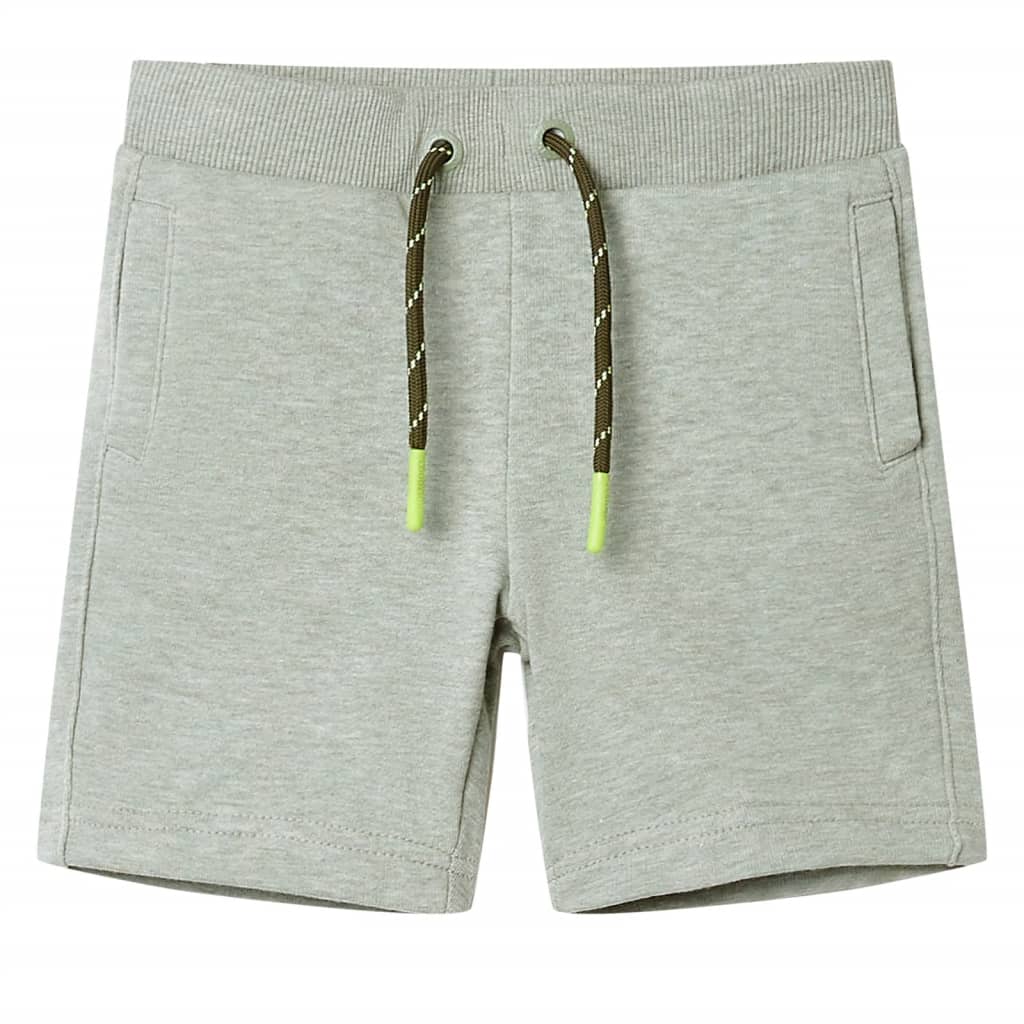 Vidaxl kindershorts met trekkoord 104 gemêleerd lichtkakikleurig