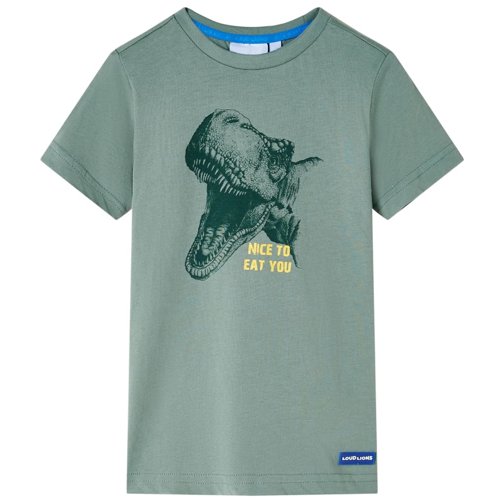 Vidaxl kindershirt 92 kakikleurig