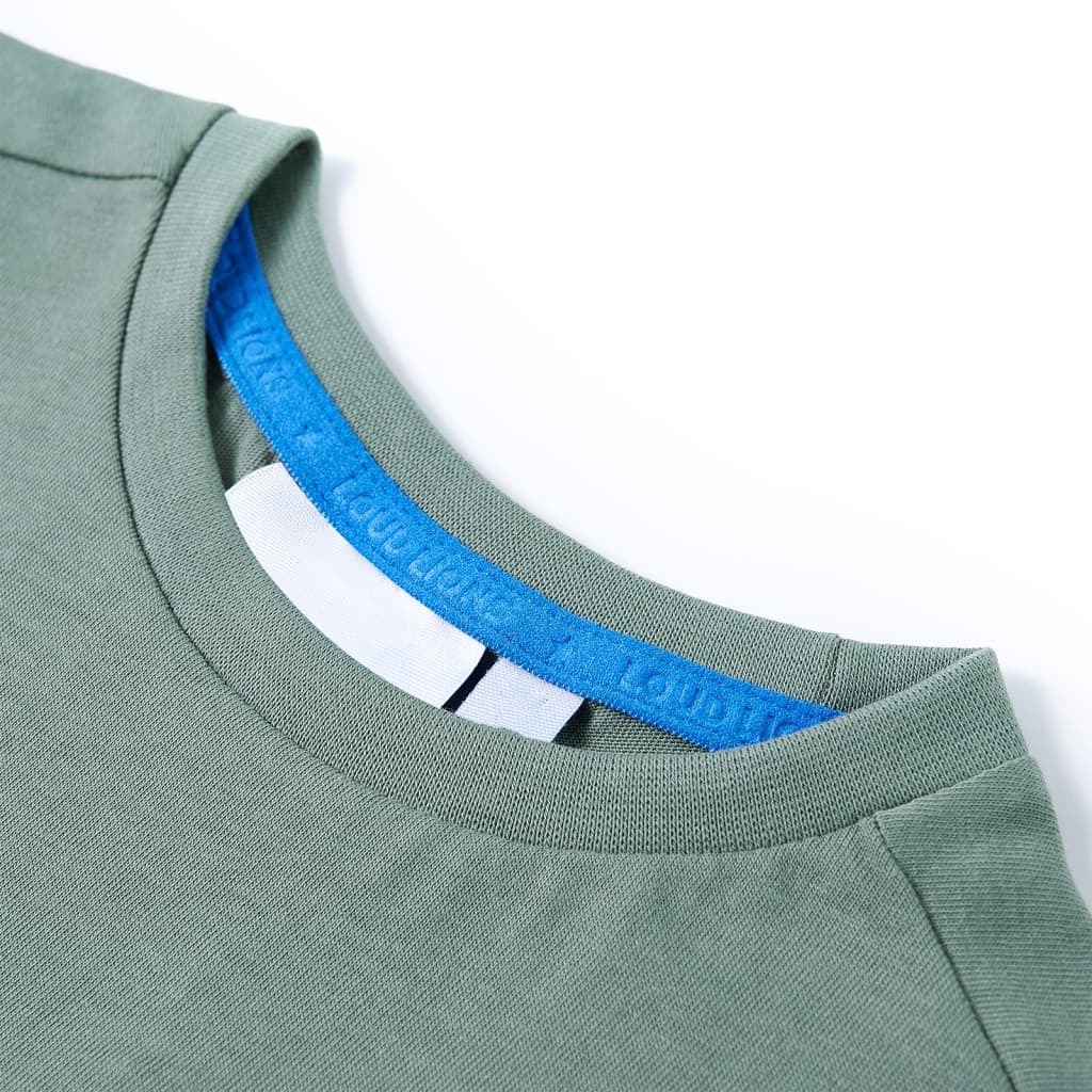 Vidaxl kindershirt 128 kakikleurig