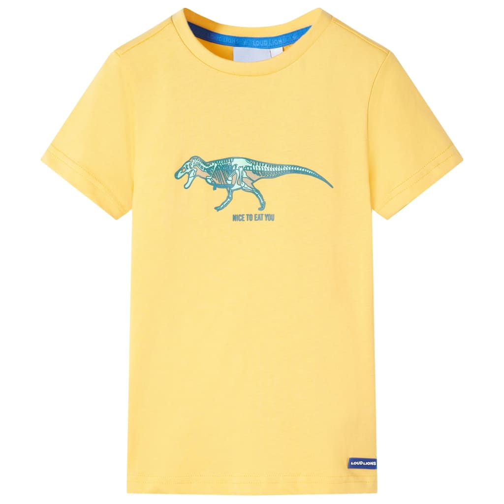 Vidaxl kindershirt 128 lichtokerkleurig