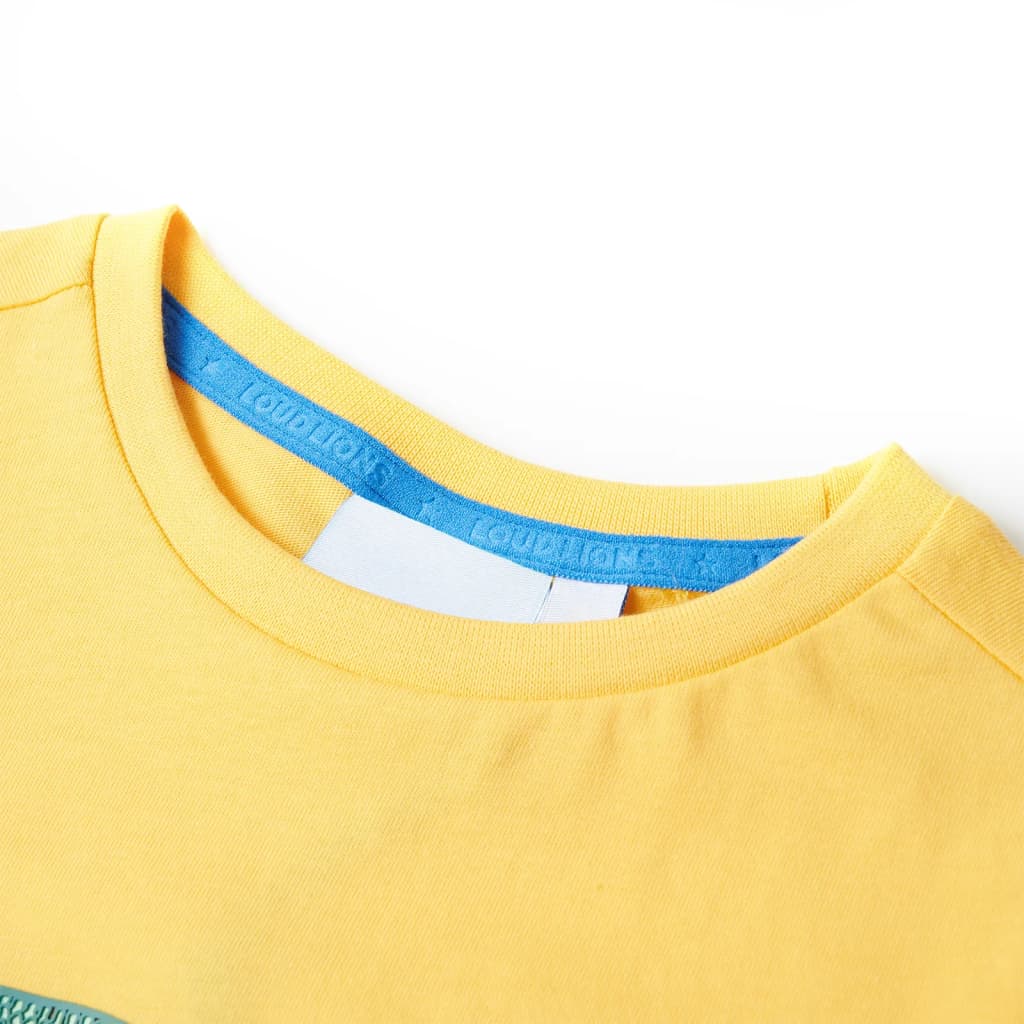 Vidaxl kindershirt 128 lichtokerkleurig