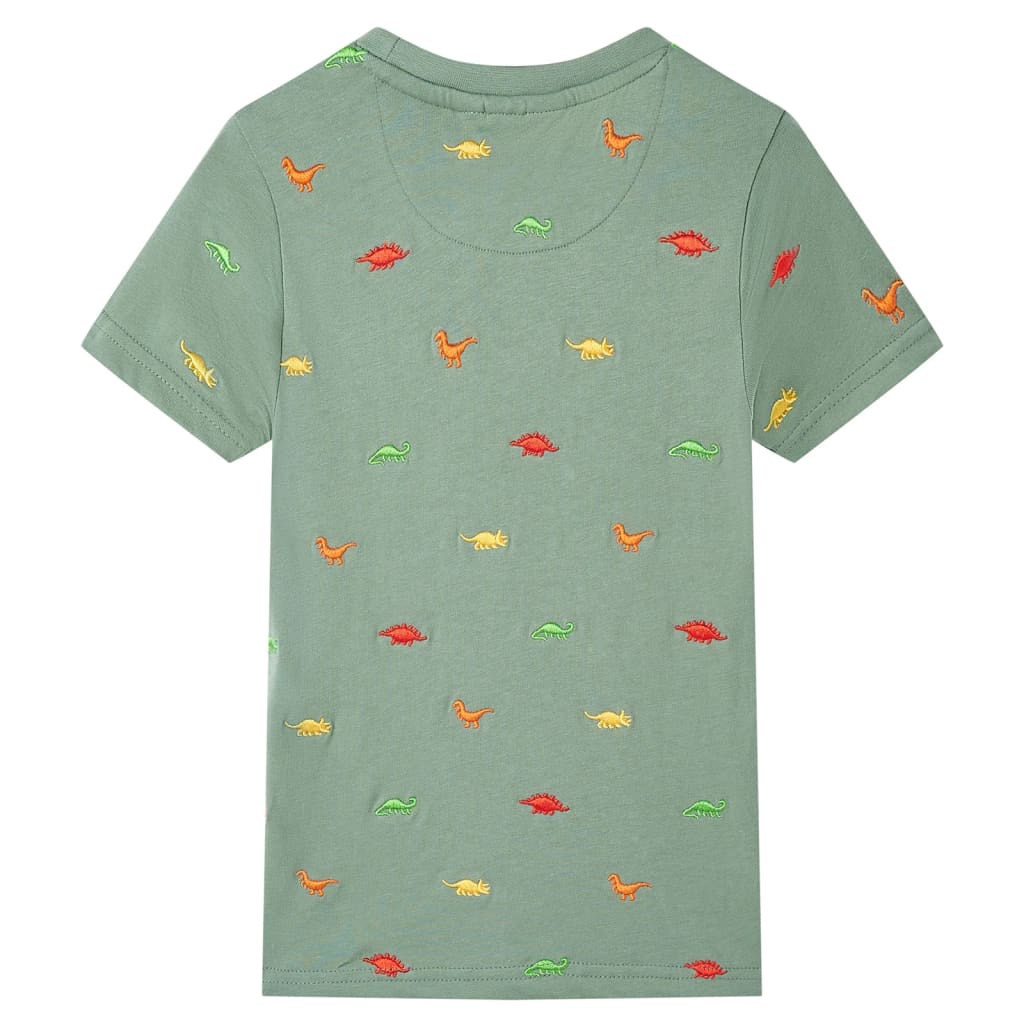 Vidaxl kindershirt met korte mouwen 128 kakikleurig
