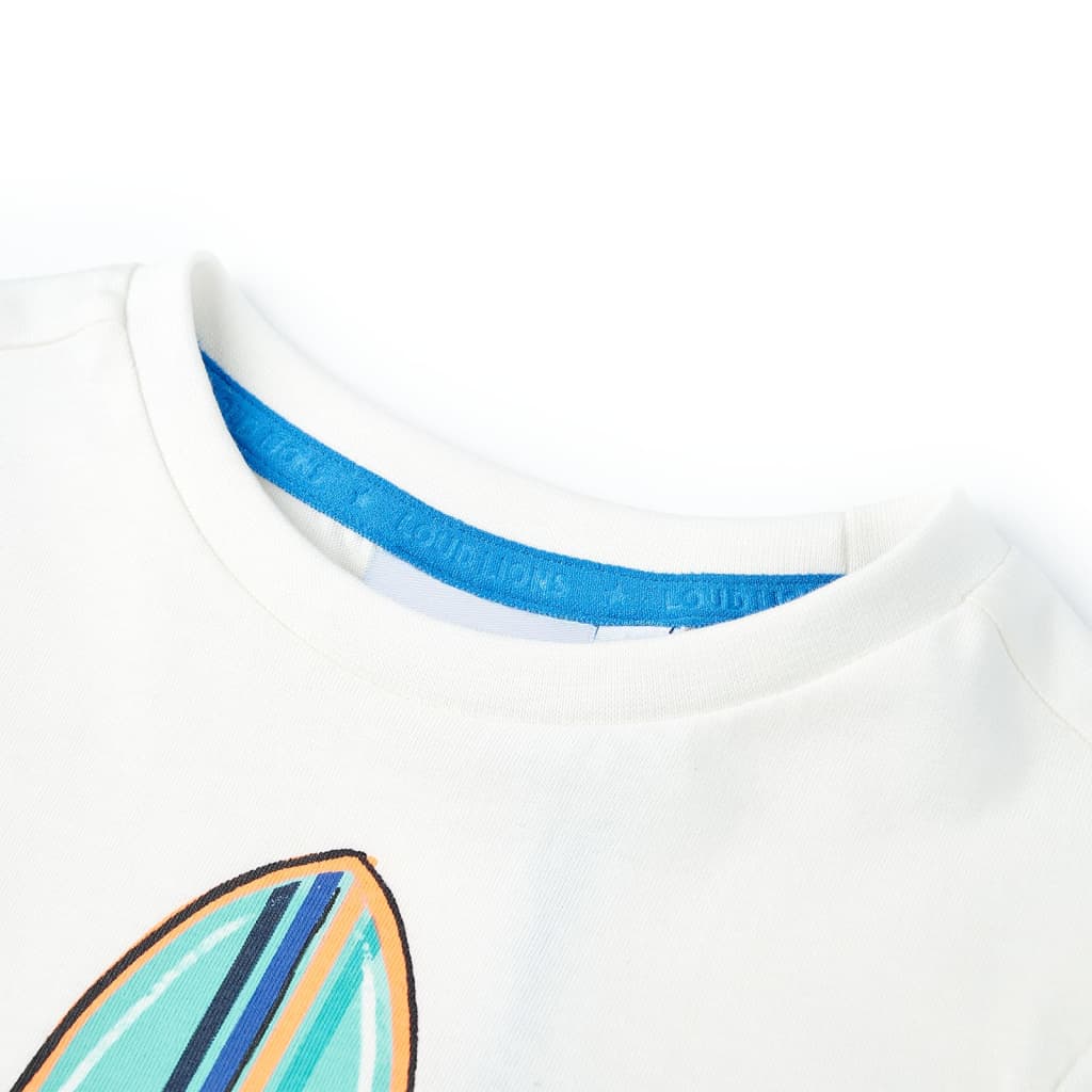 Vidaxl kindershirt met korte mouwen 128 ecru