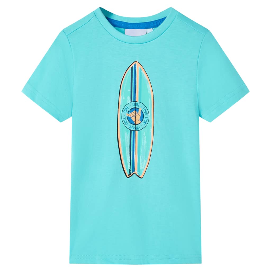 Vidaxl kindershirt met korte mouwen 116 zeeblauw