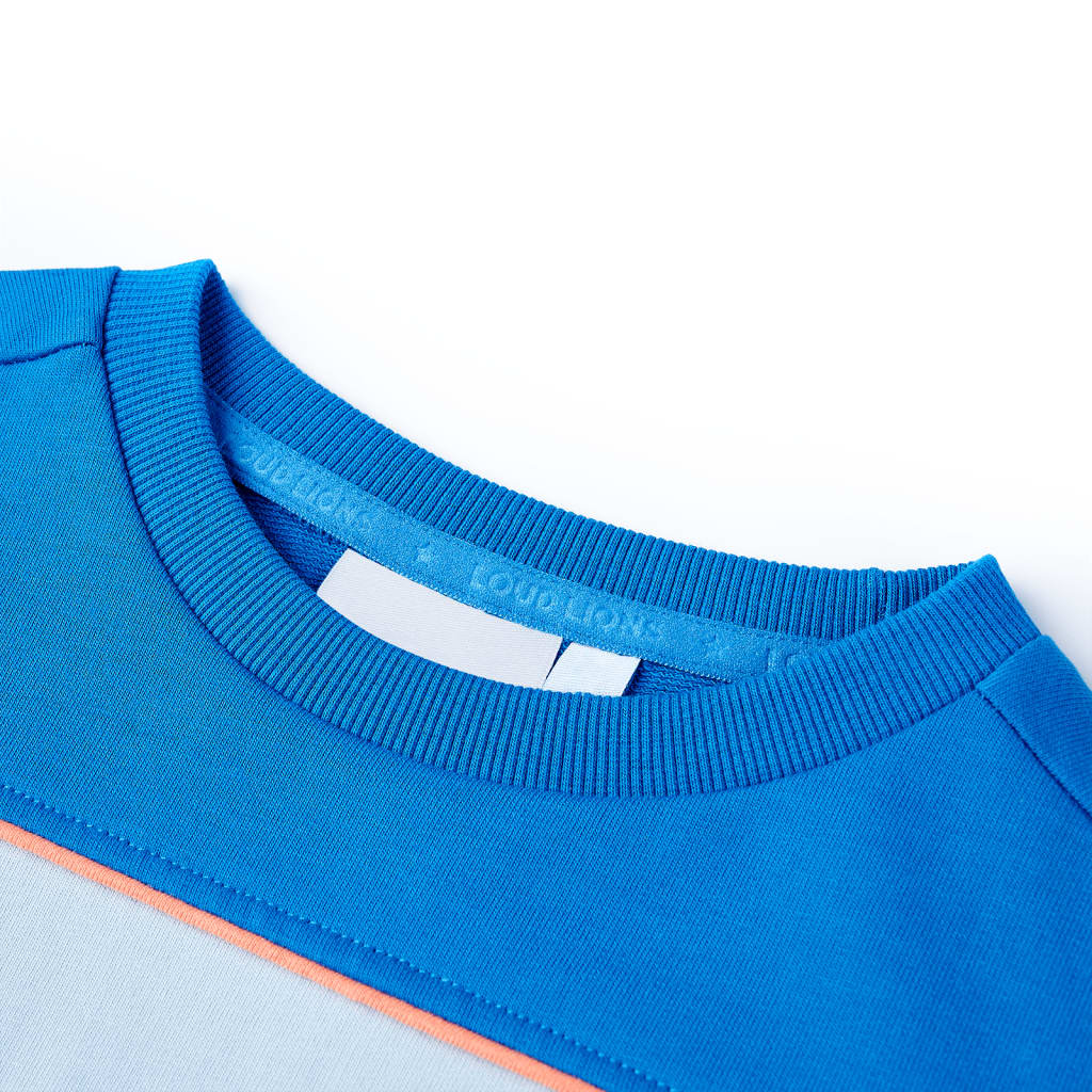 Vidaxl kindertrui 104 felblauw en lichtblauw