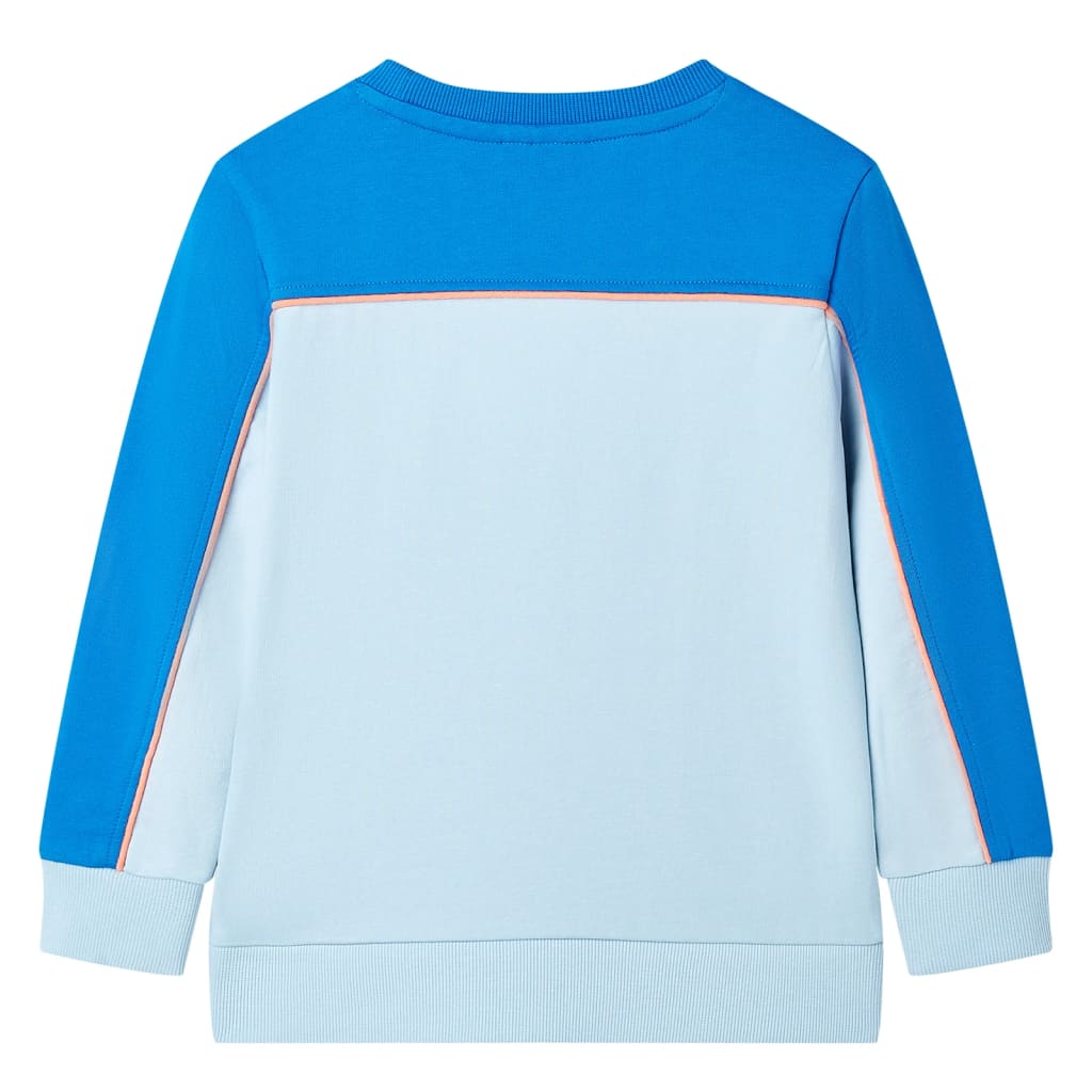 Vidaxl kindertrui 116 felblauw en lichtblauw