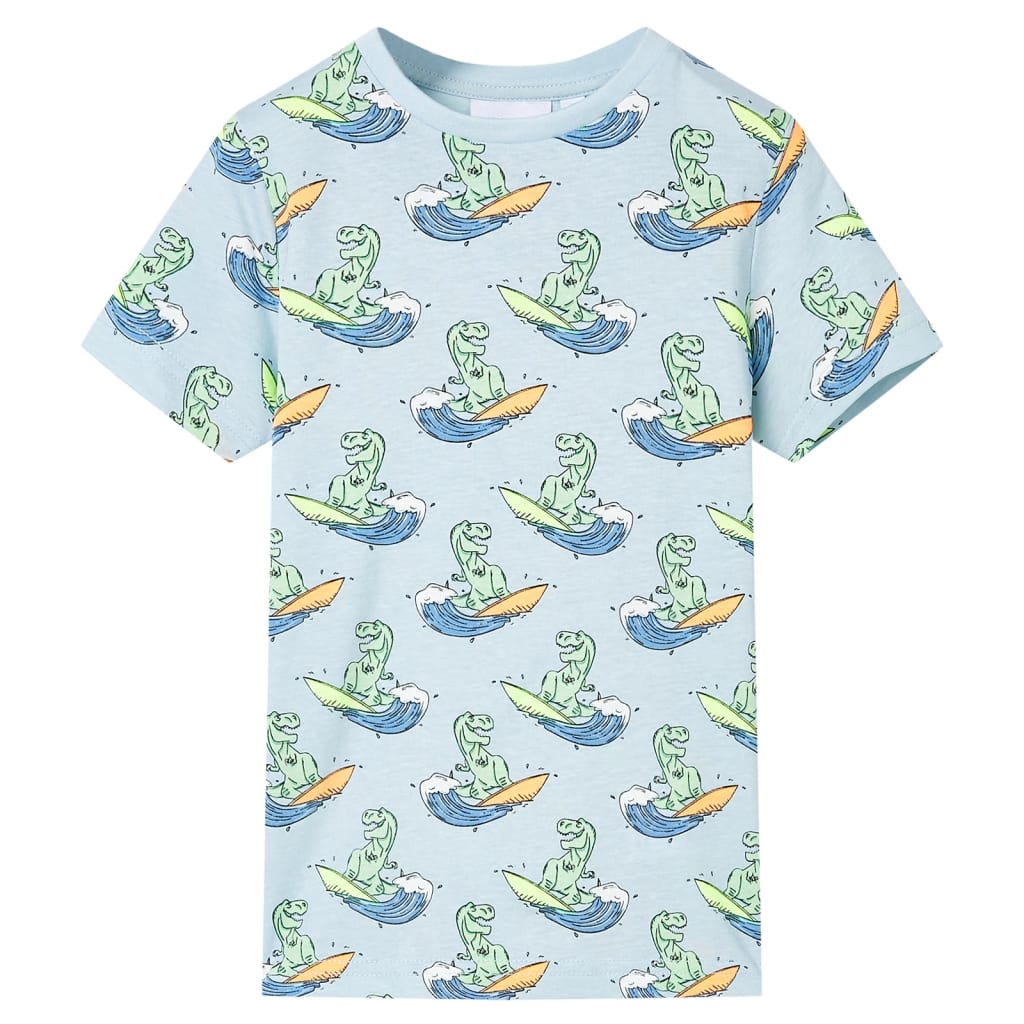 Vidaxl kinderpyjama met korte mouwen 116 lichtblauw