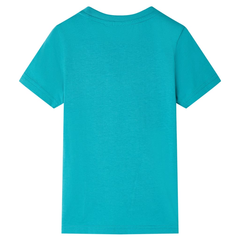 Vidaxl kindershirt met korte mouwen 140 donkermintkleurig