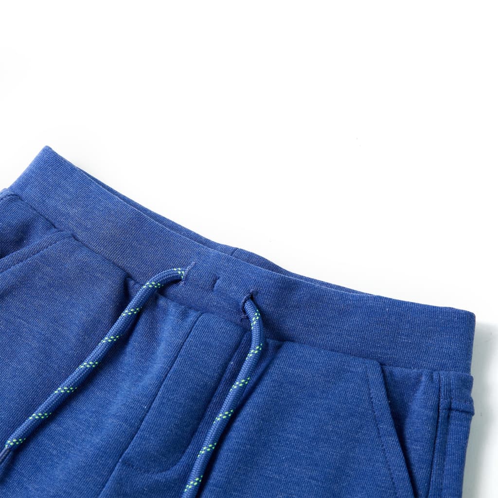 Vidaxl kindershorts met trekkoord 128 gemêleerd blauw