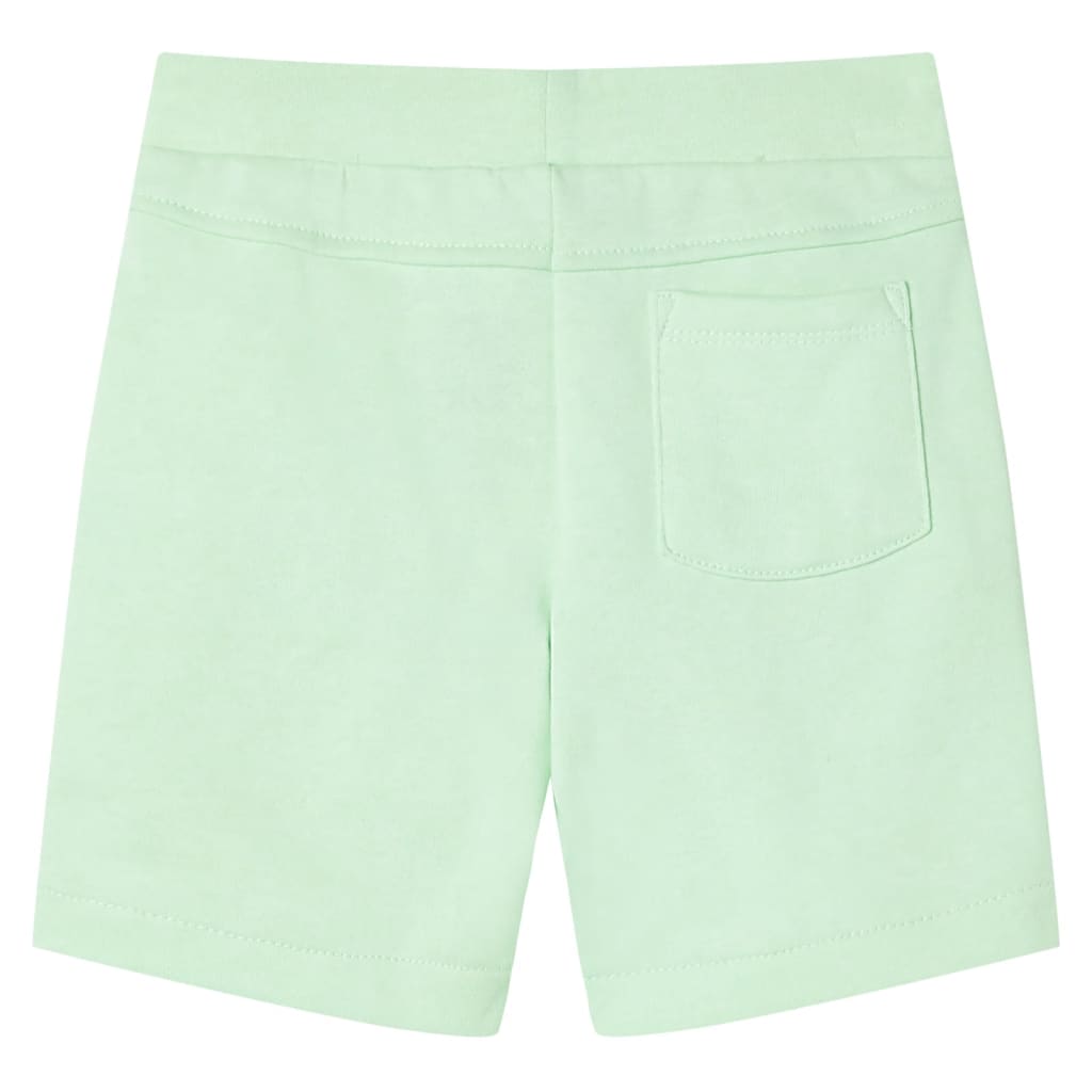 VidaXL Kindershort met trekkoord 140 felgroen