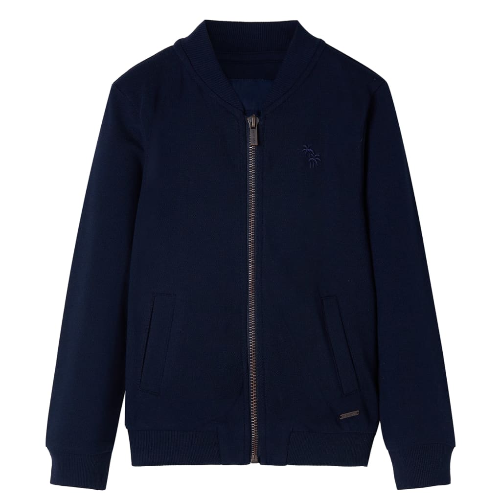 Vidaxl kindervest met rits 104 marineblauw