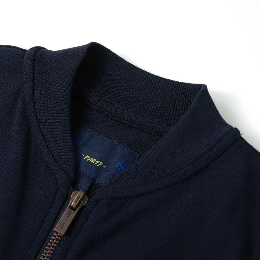 Vidaxl kindervest met rits 104 marineblauw