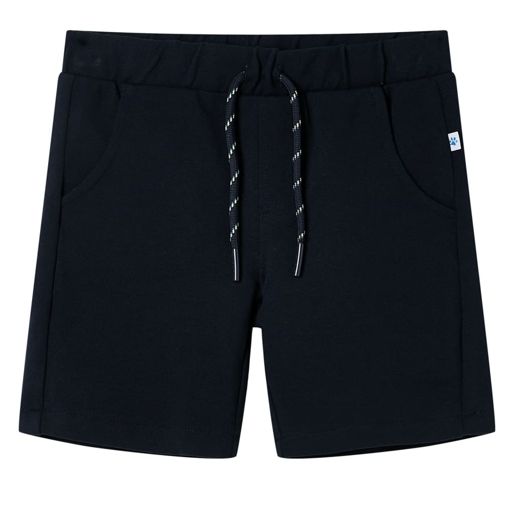 VidaXL Kindershort met trekkoord 116 marineblauw