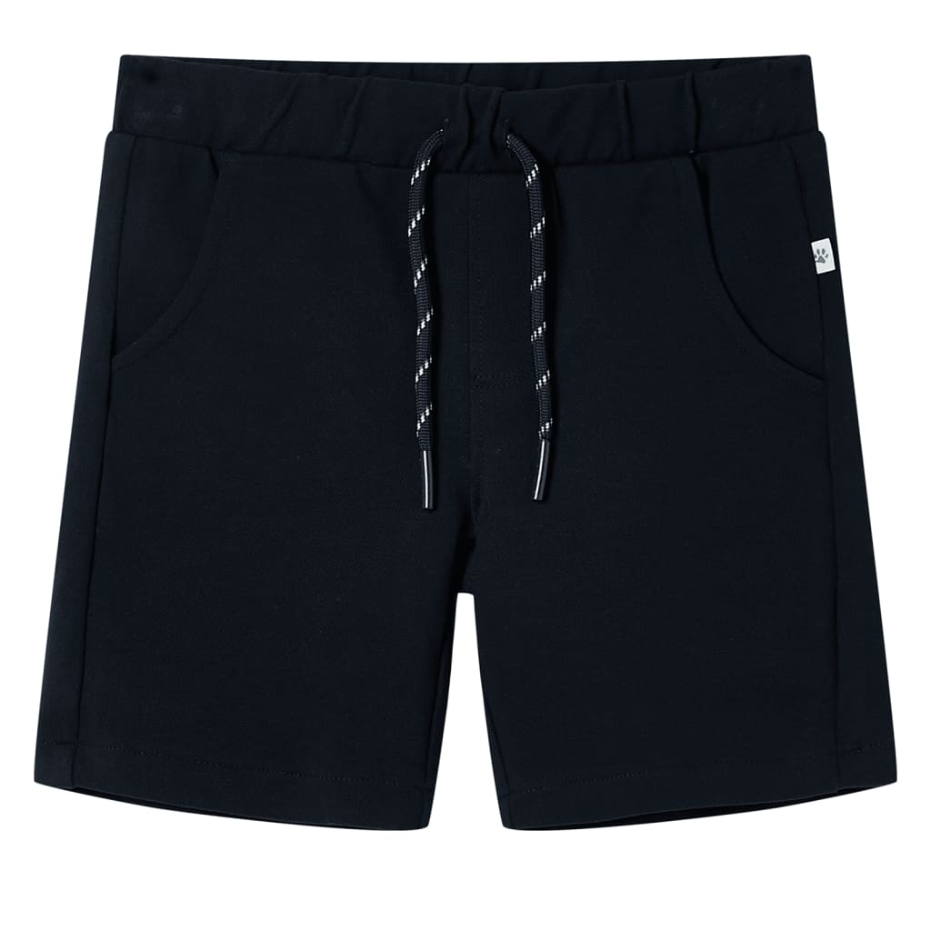 VidaXL Kindershort met trekkoord 128 marineblauw