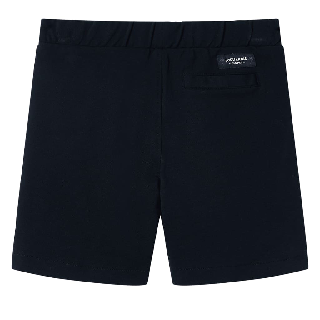 VidaXL Kindershort met trekkoord 128 marineblauw