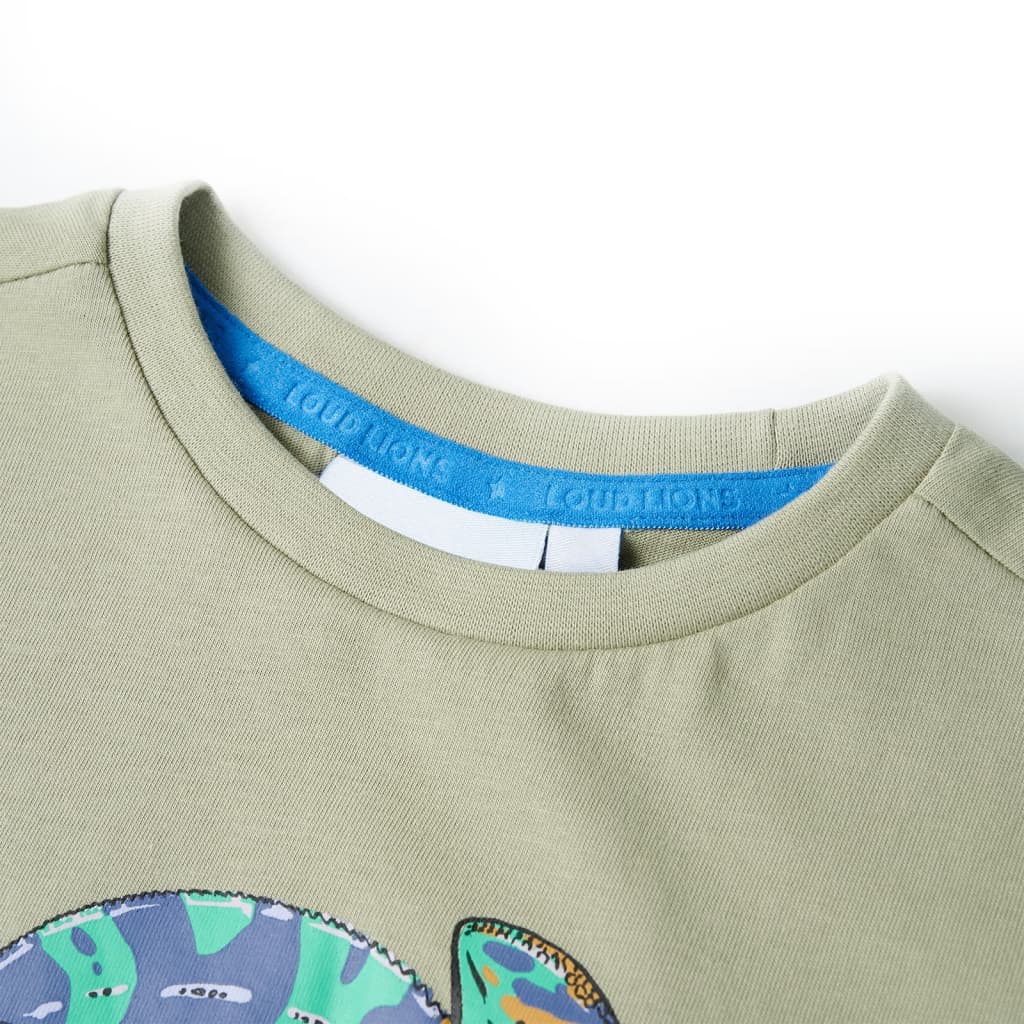 Vidaxl kindershirt met korte mouwen 92 lichtkakikleurig