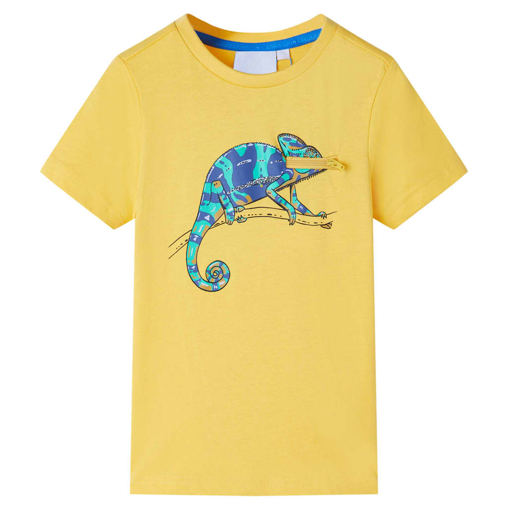 Vidaxl kindershirt met korte mouwen 116 lichtokerkleurig
