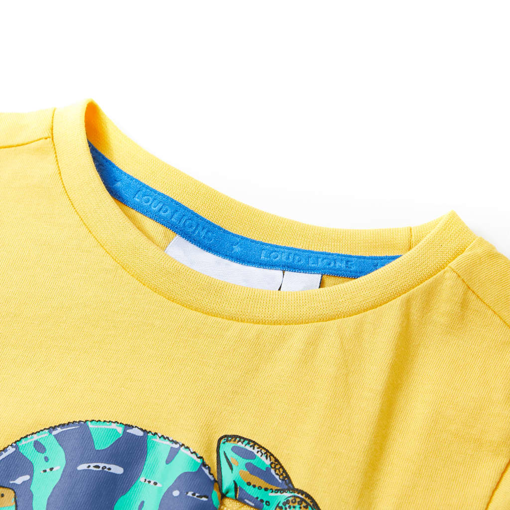 Vidaxl kindershirt met korte mouwen 128 lichtokerkleurig
