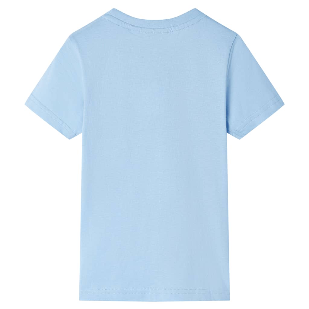 VidaXL Kindershirt met korte mouwen 92 lichtblauw