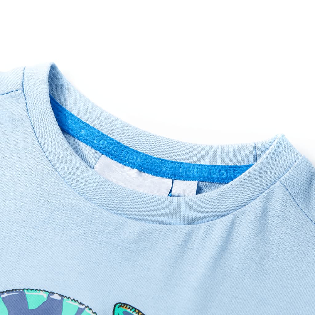 Vidaxl kindershirt met korte mouwen 128 lichtblauw