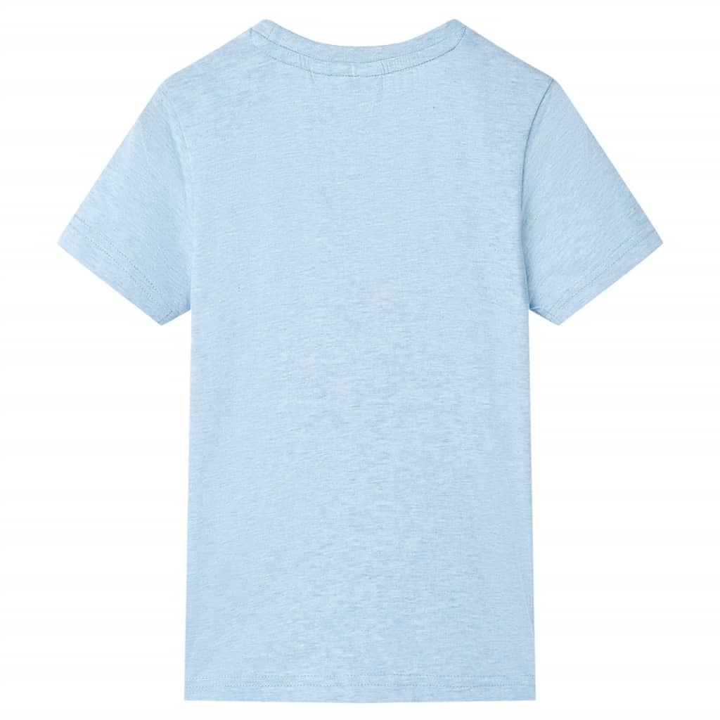 Vidaxl kindershirt 104 gemêleerd zachtblauw