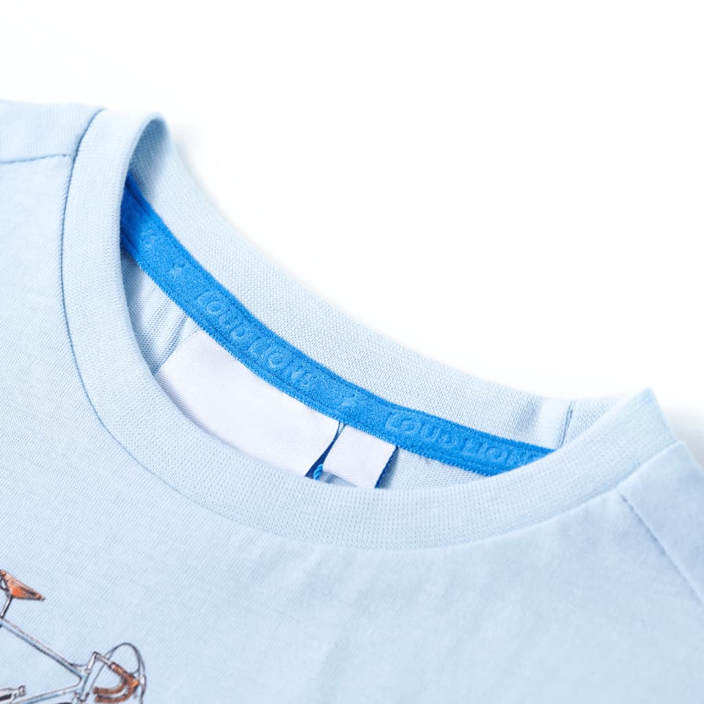 Vidaxl kindershirt 140 lichtblauw