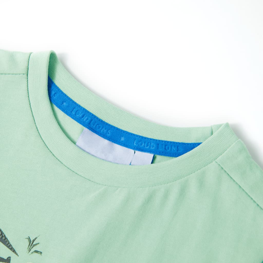 Vidaxl kindershirt met korte mouwen 140 lichtgroen