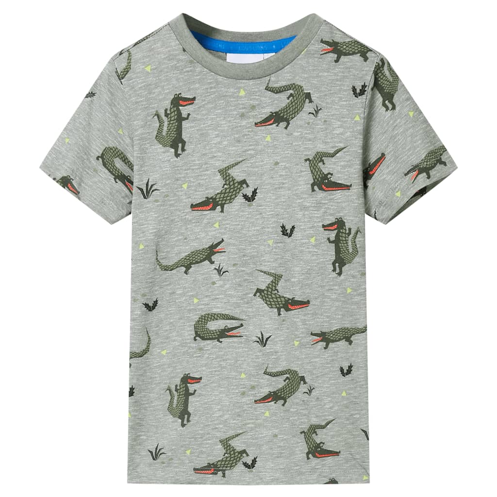 Vidaxl kindershirt 104 gemêleerd lichtkaki