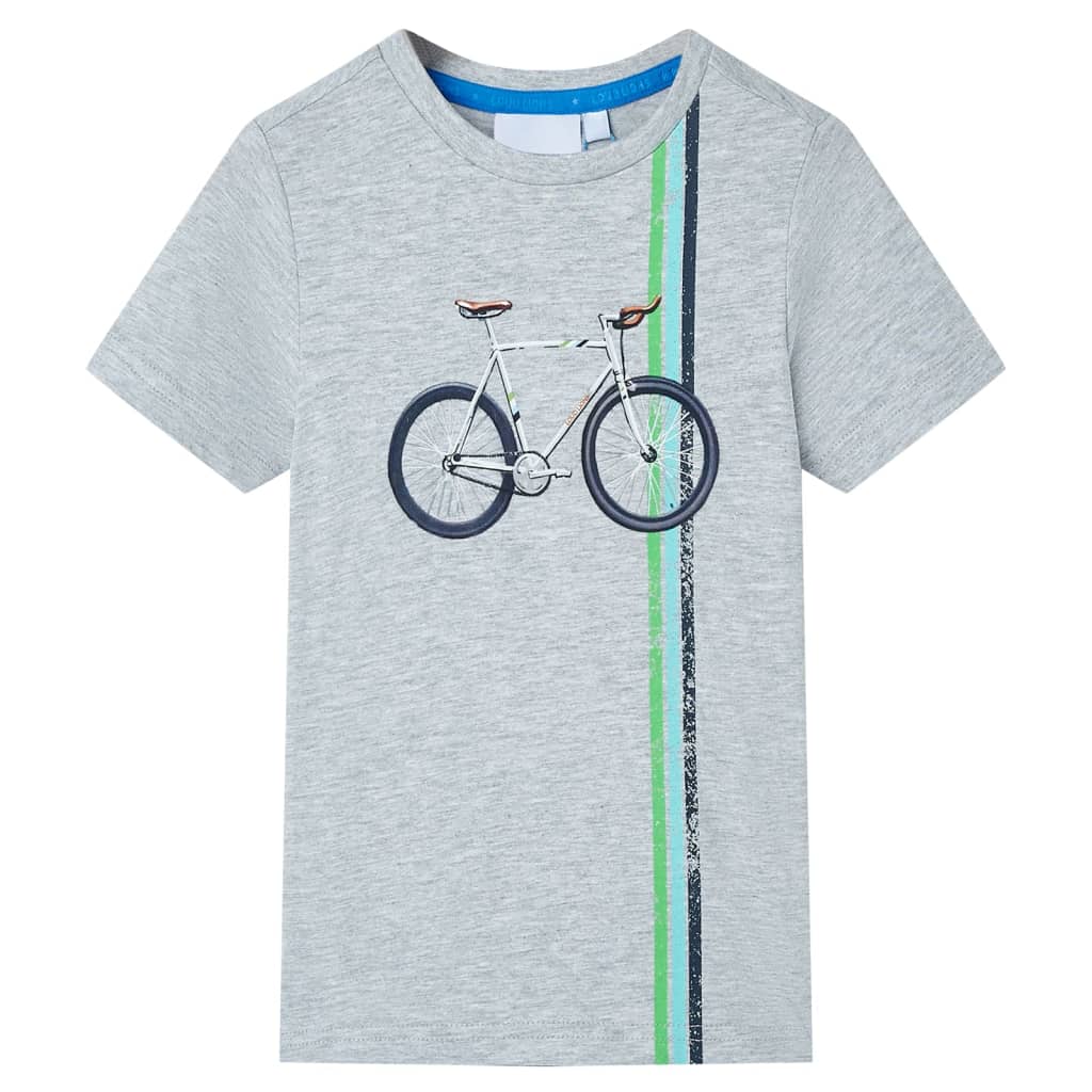 Vidaxl kindershirt met korte mouwen 140 grijs