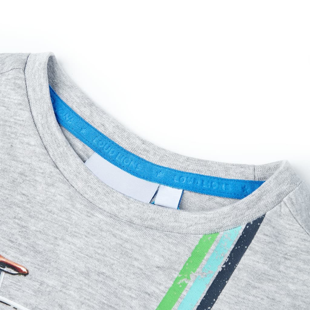 Vidaxl kindershirt met korte mouwen 140 grijs