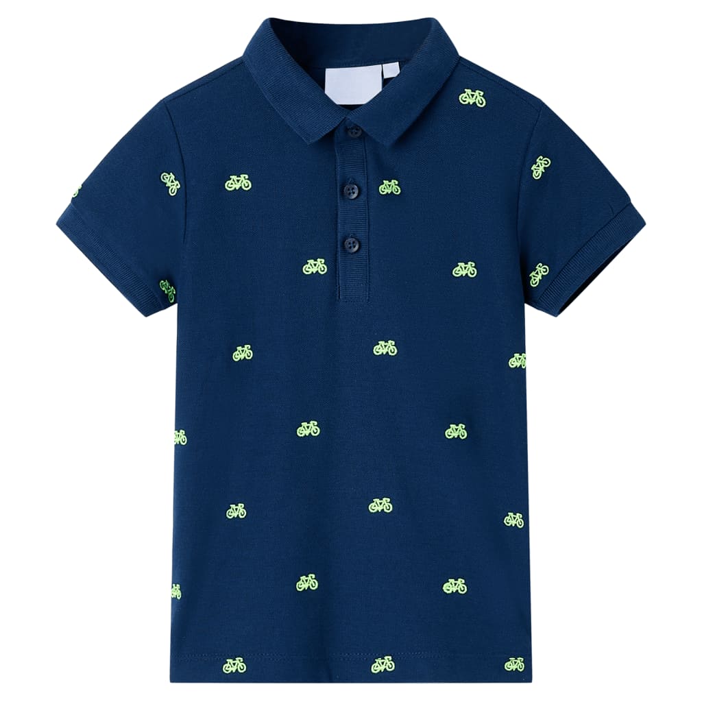 Vidaxl kinderpoloshirt 140 marineblauw