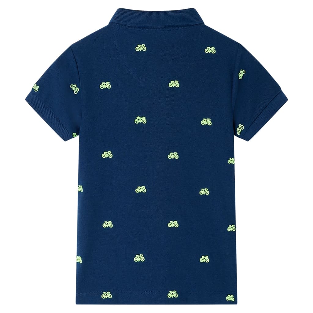 Vidaxl kinderpoloshirt 140 marineblauw
