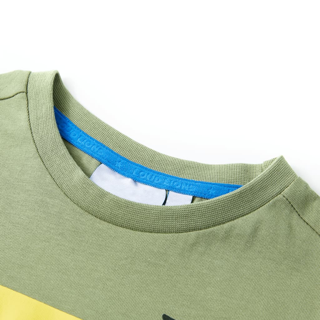 Vidaxl kindershirt met korte mouwen 128 lichtkakikleurig