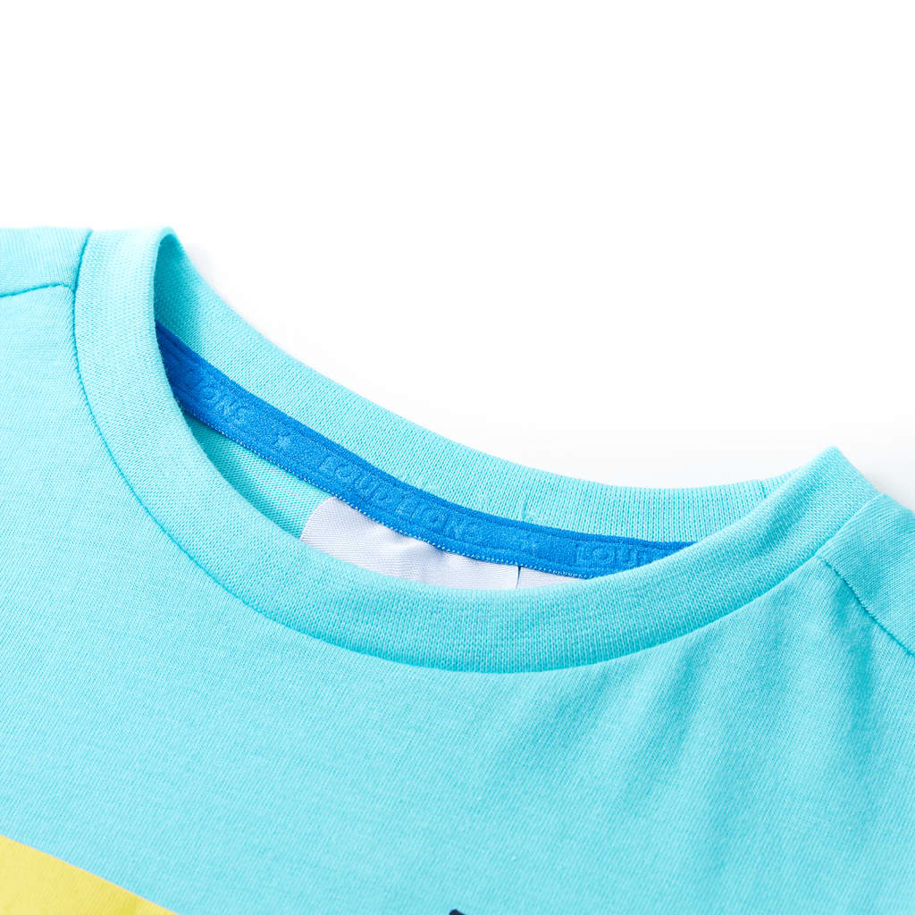 Vidaxl kindershirt met korte mouwen 116 zeeblauw