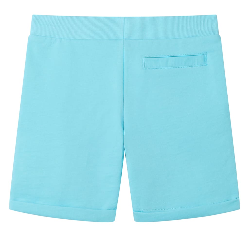 VidaXL Kindershort met trekkoord 92 zeeblauw
