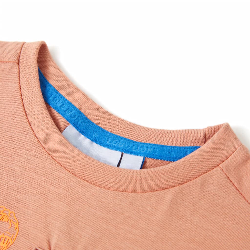 Vidaxl kindershirt met korte mouwen 128 lichtoranje
