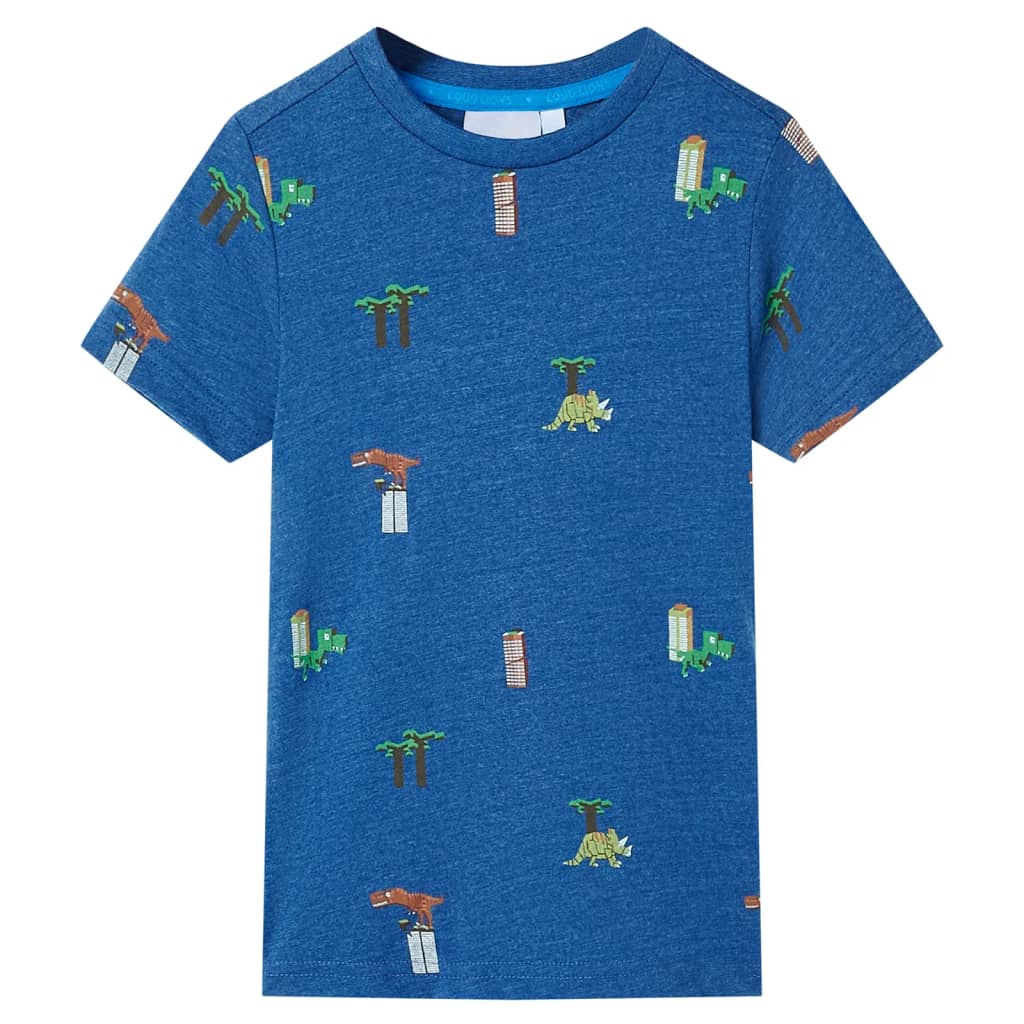 Vidaxl kindershirt 104 gemêleerd donkerblauw