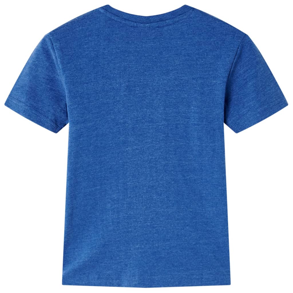 Vidaxl kindershirt 128 gemêleerd donkerblauw
