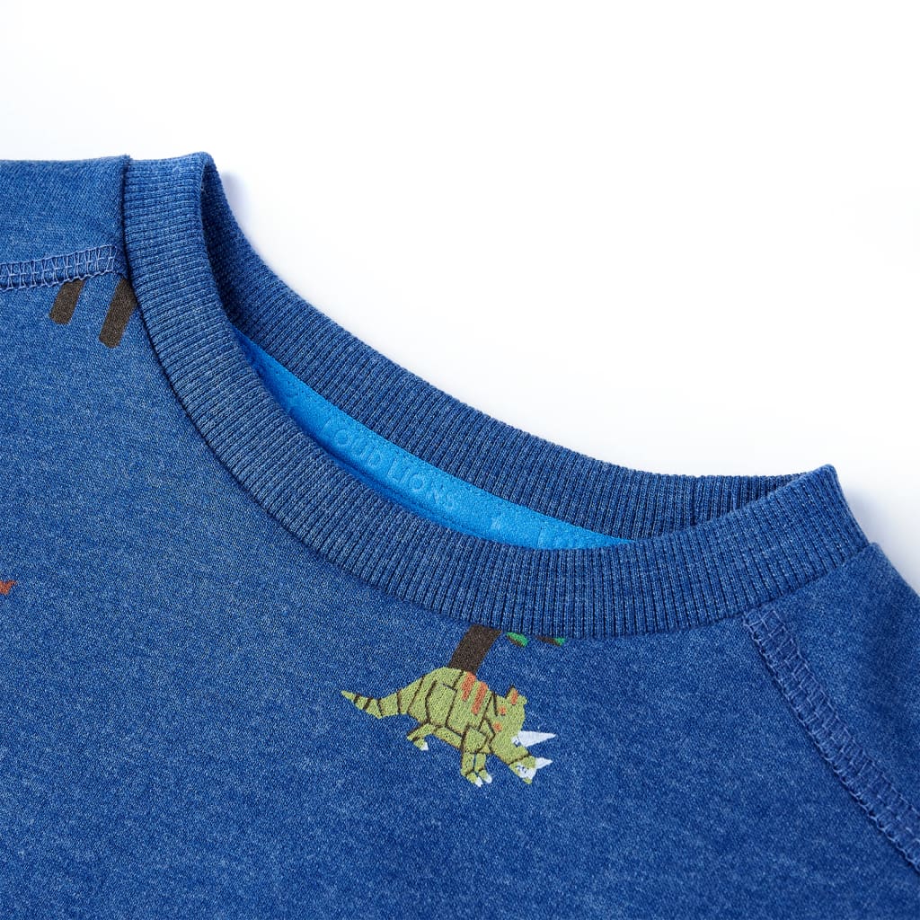 Vidaxl kindertrui 116 gemêleerd donkerblauw
