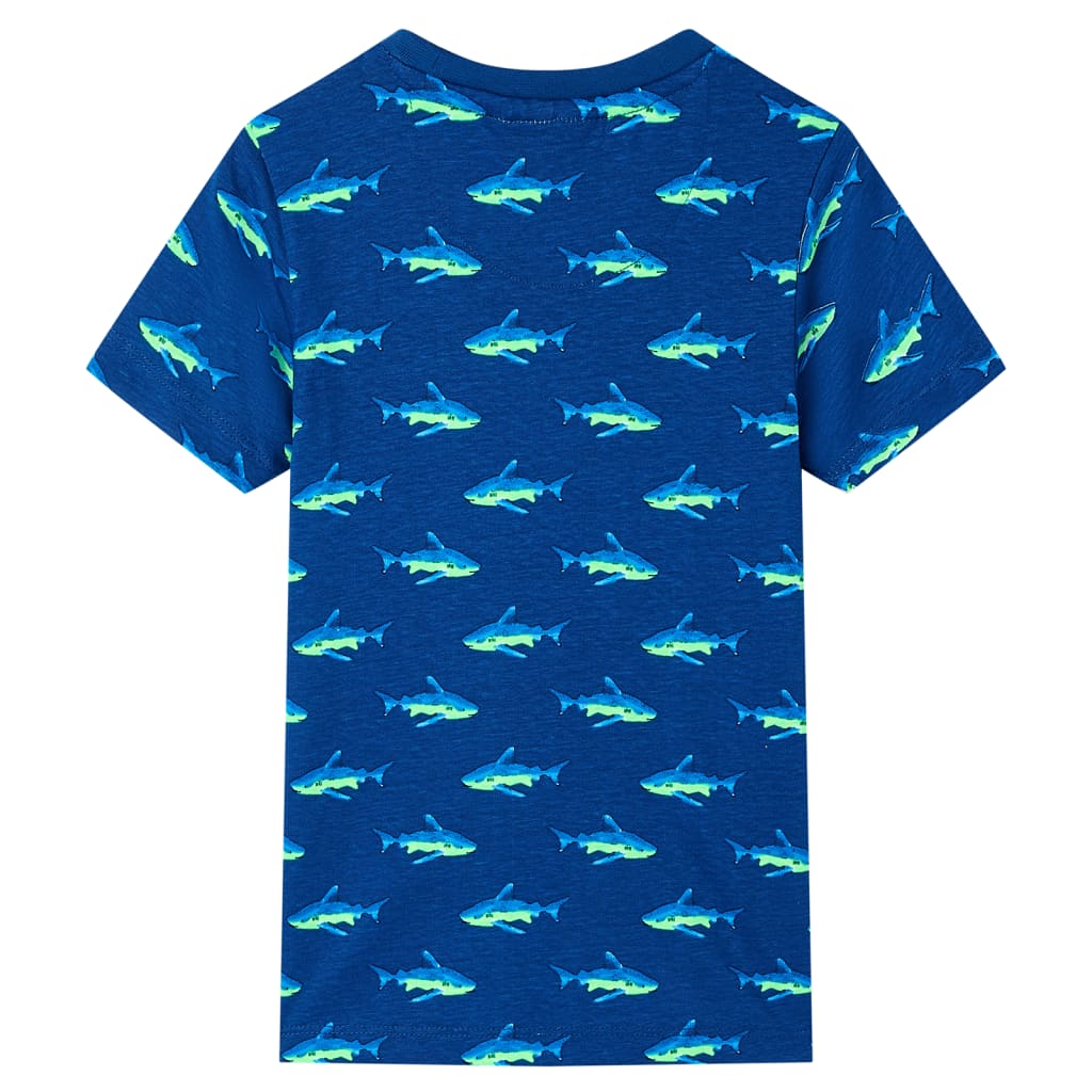Vidaxl kindershirt 140 donkerblauw