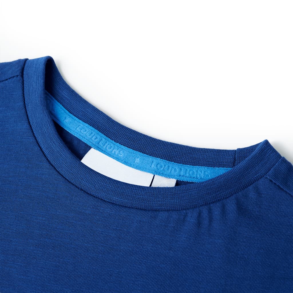Vidaxl kindershirt 140 donkerblauw