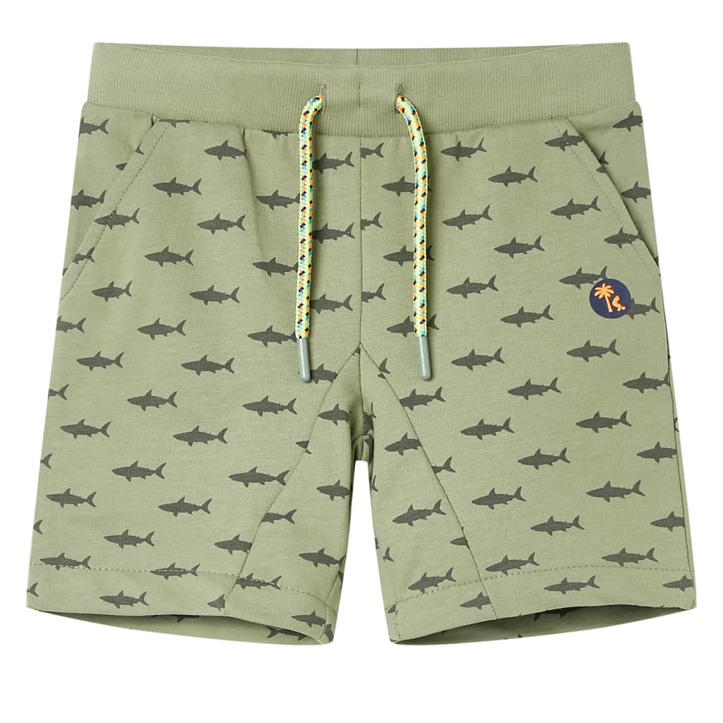 VidaXL Kindershort met trekkoord 140 lichtkaki