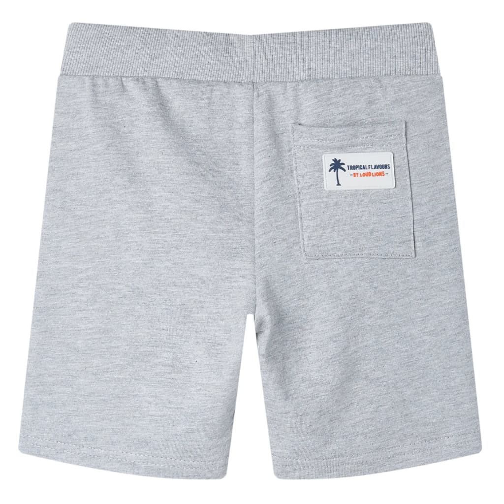 VidaXL Kindershort met trekkoord 92 grijs